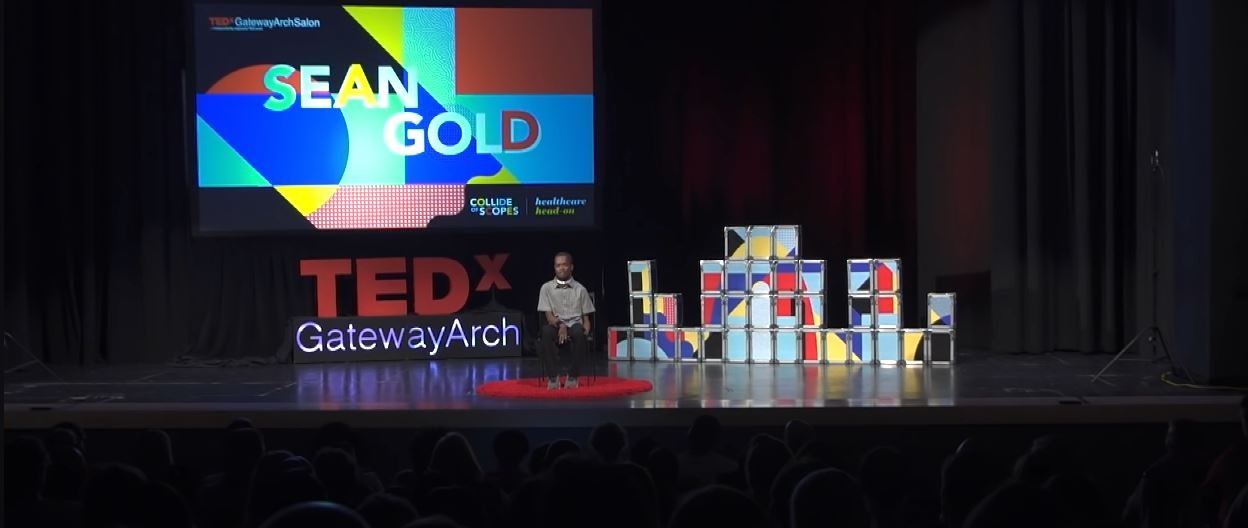 Sean Gold speaking at TEDxGatewayArch