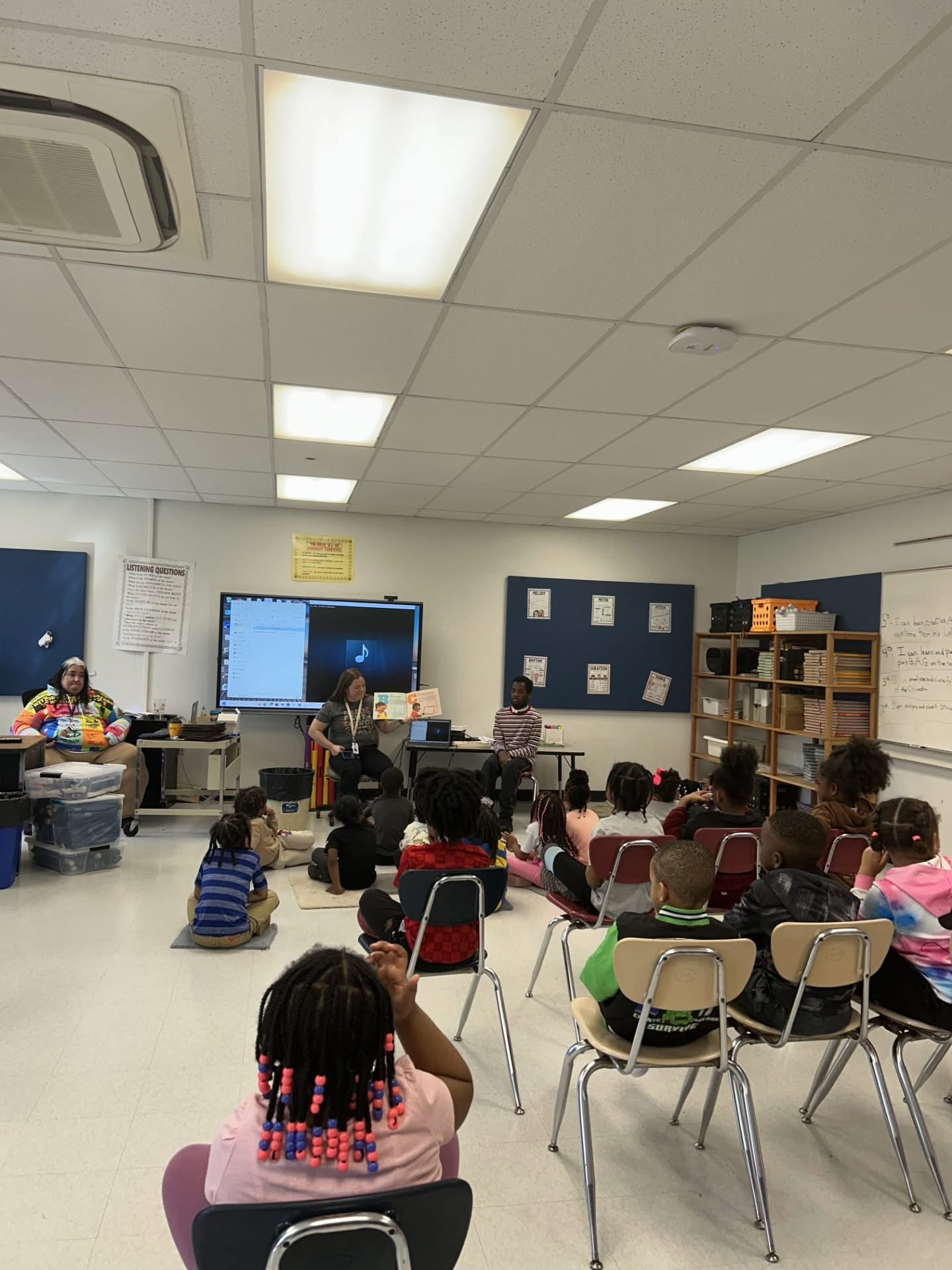 Sean Gold reading The ABCs of Disabilities aloud to students
